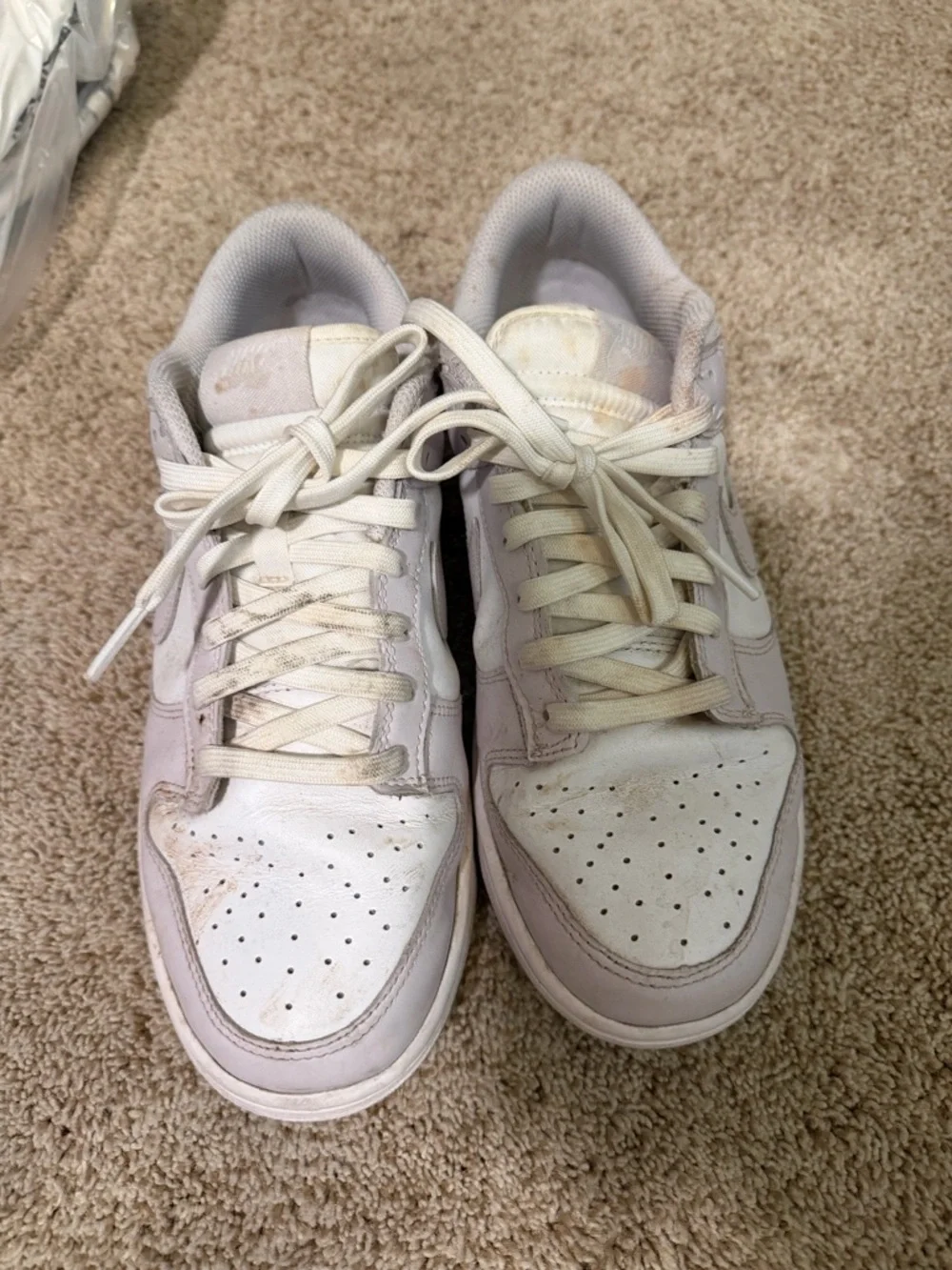 Nike Women’s Dunks in Lavender and white